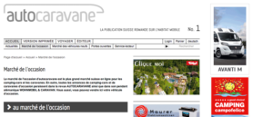 Le marché de l'occasion de la site internet de Autocaravane